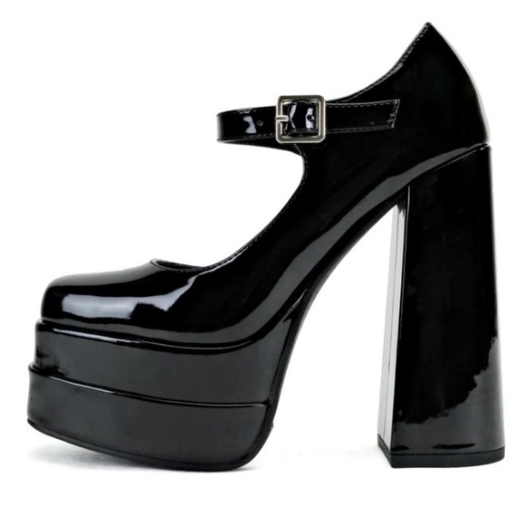 Merlot vamp Mary Jane heels - Picture 4 of 5